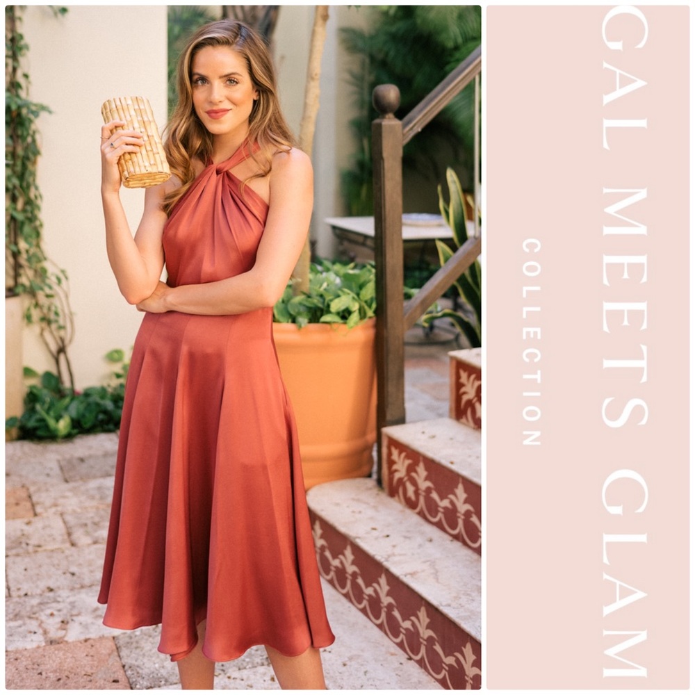 Gal Meets Glam Jaqueline twist front dress